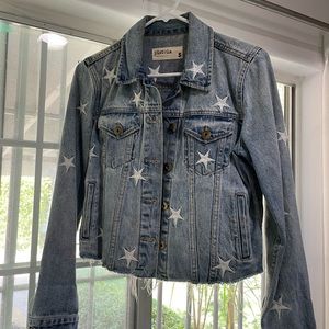 Pistola raw hem denim jacket